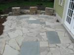 Natural stone patio